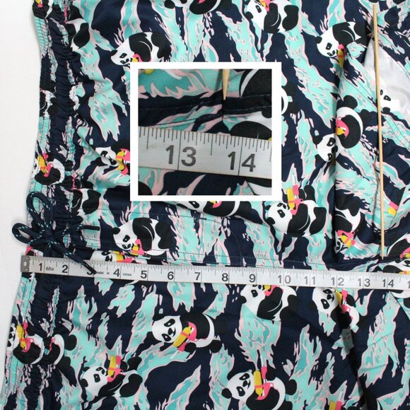 Men's No Boundaries 3XL 48-50 Above The Knee Panda Graphic Swim Shorts - Picture 8 of 14